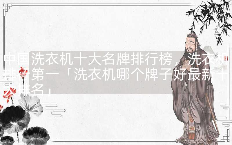 中国洗衣机十大名牌排行榜,洗衣机排行第一「洗衣机哪个牌子好最新十大排名」 中国洗衣机十大名牌排行榜,洗衣机排行第一「洗衣机哪个牌子好最新十大排名」