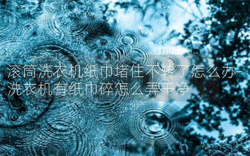 滚筒洗衣机纸巾堵住不转了怎么办-洗衣机有纸巾碎怎么弄干净