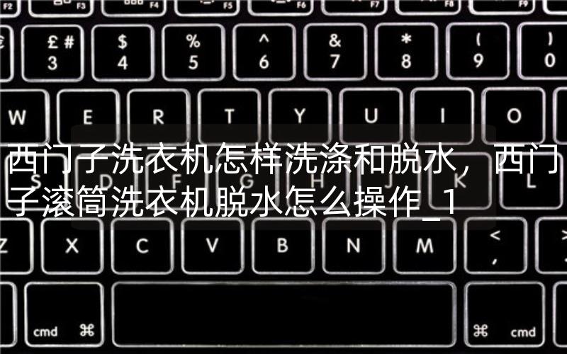 西门子洗衣机怎样洗涤和脱水，西门子滚筒洗衣机脱水怎么操作_1