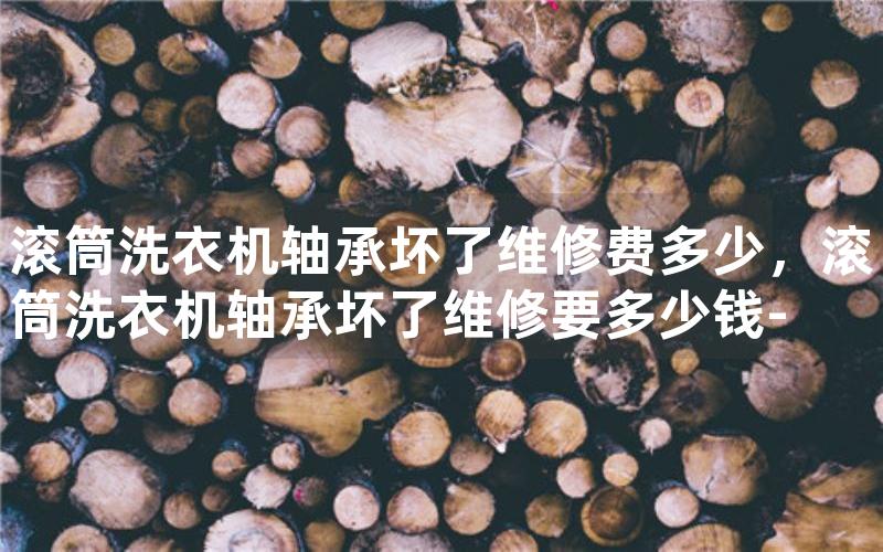 滚筒洗衣机轴承坏了维修费多少，滚筒洗衣机轴承坏了维修要多少钱-