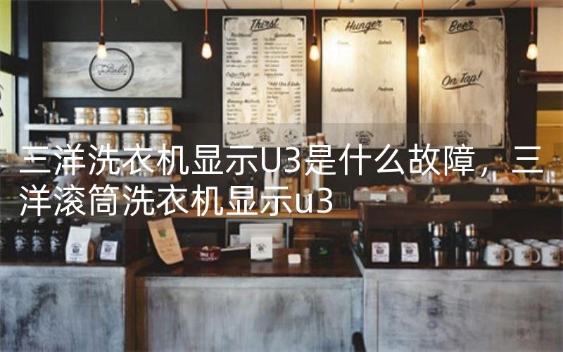三洋洗衣机显示U3是什么故障，三洋滚筒洗衣机显示u3